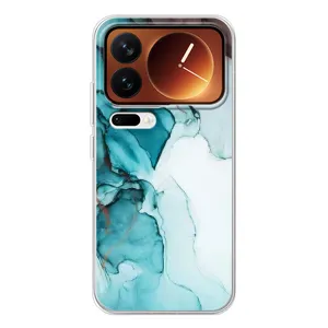 Чохол для Xiaomi 17 Про - з принтом (Дизайнерські) (AlphaPrint) (Бірюзовий мрамор)