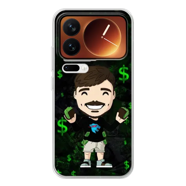 Чохол з принтом «Блогер Beast» для Xiaomi 17 Pro