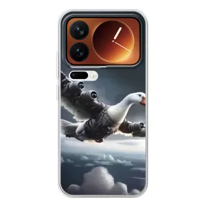 Чехол с мемом Тралалело тралала на Xiaomi 17 Pro (Бомбардини гусини)