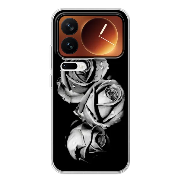 Чохол з принтом «Чорна троянда» для Xiaomi 17 Pro Чохол з принтом «Чорна троянда» для Xiaomi 17 Pro