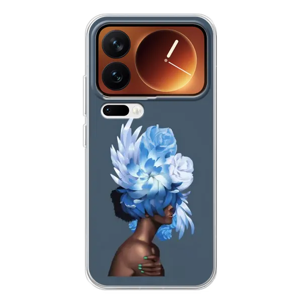 Чохол з принтом «Квіти на голові» для Xiaomi 17 Pro