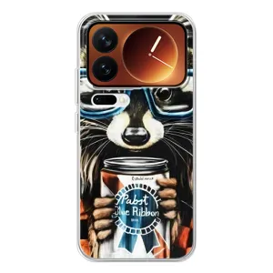 Чохол з принтом для Xiaomi 17 Про - (Прикольні) (AlphaPrint) (Єнот з банкою)