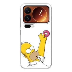 Чjхол з Сімпсонами для Xiaomi 17 Pro (VPrint) (Гомер з пончиком)