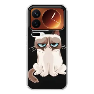 Чохол з принтом для Xiaomi 17 Pro (AlphaPrint) Модні коти (Сумний кіт)