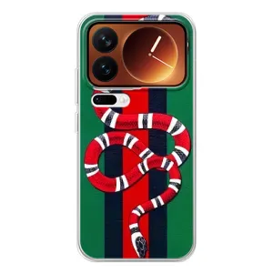 Чохли  GUCCI для Xiaomi 17 Про (AlphaPrint) (Gucci змія)