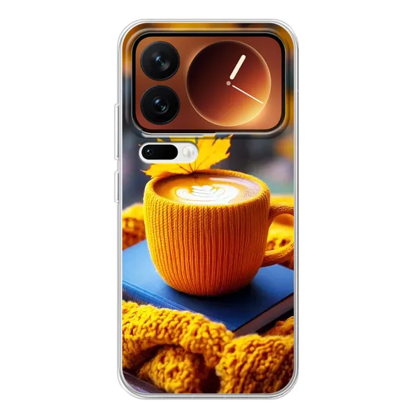 Чехол с принтом «Кофе на желтом пледе» для Xiaomi 17 Pro Чехол с принтом «Кофе на желтом пледе» для Xiaomi 17 Pro