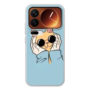 Чохол на Xiaomi 17 Про з Котиками (VPrint) (Котик в окулярах)