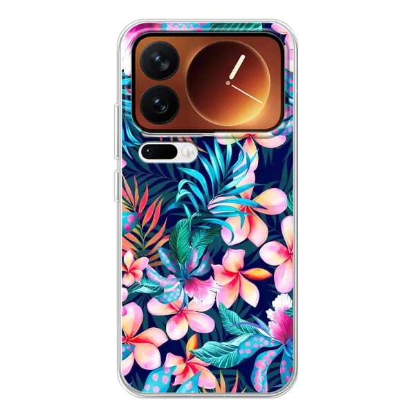Чехол с принтом «Красочные цветы» для Xiaomi 17 Pro