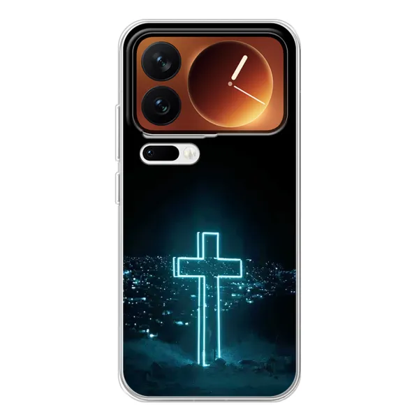 Чехол с принтом «Крест и город» для Xiaomi 17 Pro Чехол с принтом «Крест и город» для Xiaomi 17 Pro