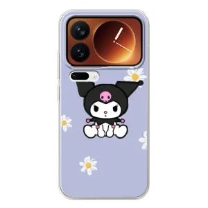 Чехол с кроликом Куроми на Xiaomi 17 Pro (Куроми в цветах)