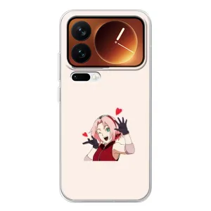 Чохли Персонажі Аніме Наруто для Xiaomi 17 Pro (AlphaPrint) (Лайк Сакура)