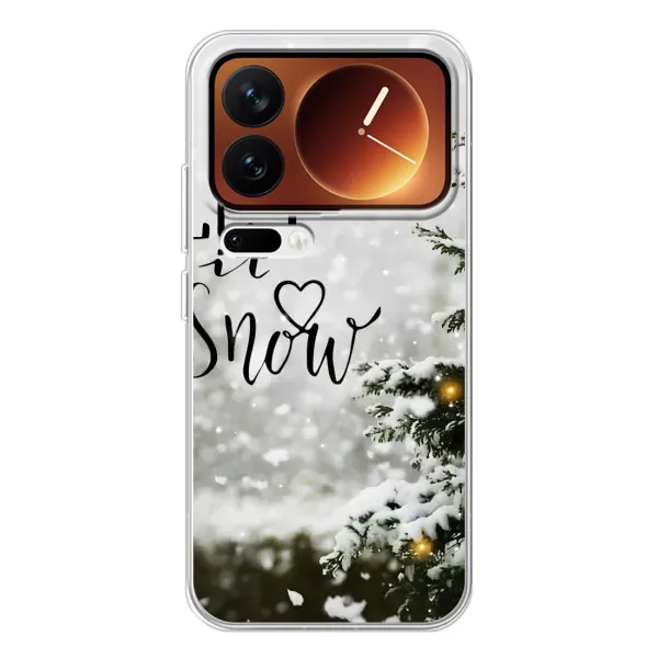 Чехол с принтом «Let it snow» для Xiaomi 17 Pro
