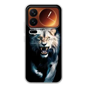 Чохол з картинкою 'Хижаки' для Xiaomi 17 Pro (Лев у темряві)