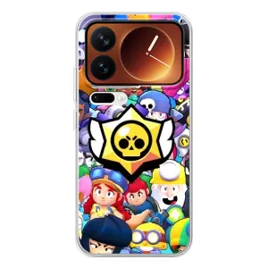 Чехол для Xiaomi 17 Pro Бравл Старс (VPrint) (Лого Brawl Stars)