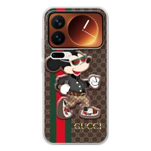 Чохли  GUCCI для Xiaomi 17 Про (AlphaPrint) (Маус Гуччі)