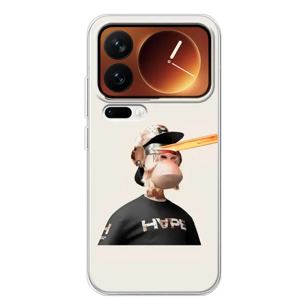 Чехол с принтом «обезьяна NFT в очках» для Xiaomi 17 Pro