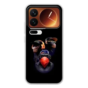 Чохол з Мавпами Xiaomi 17 Pro - (AlphaPrint) (Три мавпи)