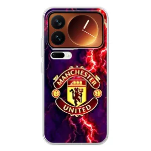Чохол Манчестер Юнайтед для Xiaomi 17 Про (AlphaPrint) (вогняний Манчестер)