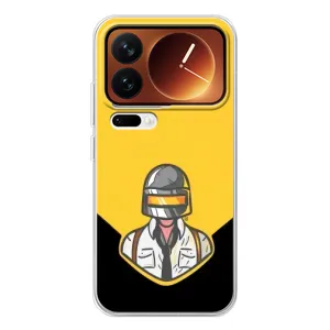 Чохол з принтом «Пабг в шоломі» для Xiaomi 17 Pro