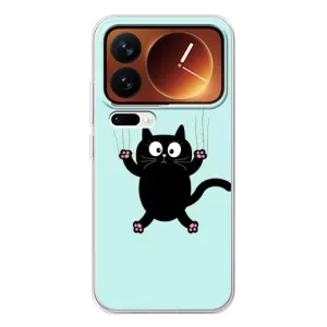 Чохол з принтом для Xiaomi 17 Pro (AlphaPrint) Модні коти (Падаючий кіт)