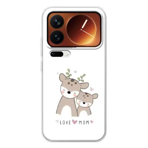 Чехлы для мамы на Xiaomi 17 Pro (Оленята мама и малыш)