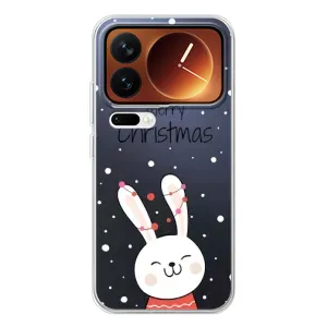Зимні Чохли для Xiaomi 17 Про - прозорий фон (Різдвяний заєць)