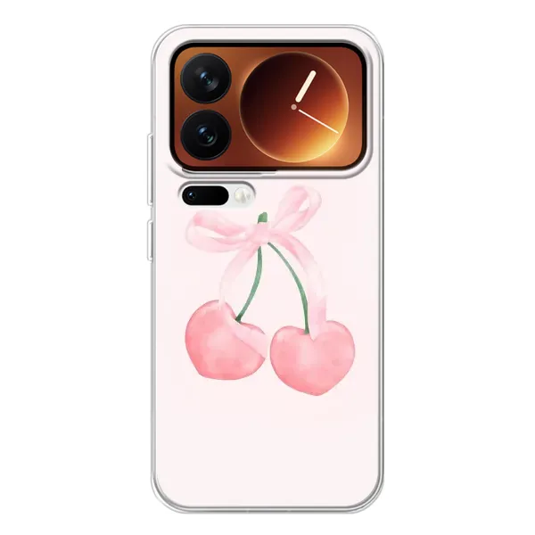 Чехол с принтом «Розовые вишни» для Xiaomi 17 Pro