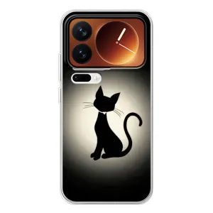 Чохол з принтом для Xiaomi 17 Pro (AlphaPrint) Модні коти (Силует котика)