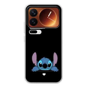 Чохол з принтом Стіч на Xiaomi 17 Pro (Стіч на чорному)