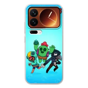 Чехлы Brawl Stars для Xiaomi 17 Pro (AlphaPrint) (Тріо героїв)