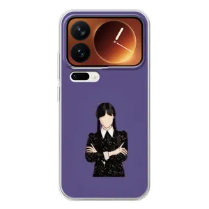 Чохли Венсдей на Xiaomi 17 Pro Уенсдей (AlphaPrint) (Венздей у чорному)