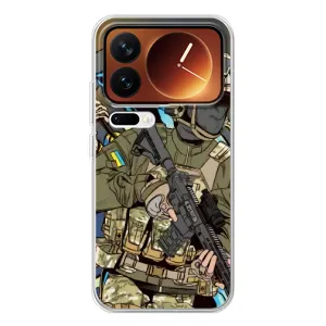 Чехлы с картинкой ЗСУ для Xiaomi 17 Pro (AlphaPrint) (Воїн ЗСУ)