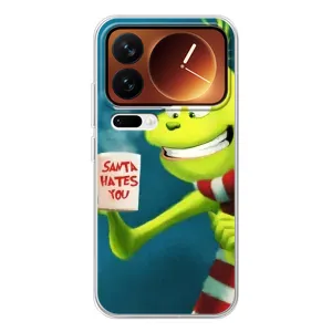 Різдвяні Чохли для Xiaomi 17 Pro (VPrint) (Зелений Грінч)