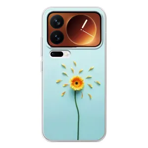 Чохли з квітами для Xiaomi 17 Pro (VPrint) (Жовта квітка)