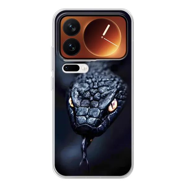 Чохол з принтом «Чорна змія» для Xiaomi 17 Pro