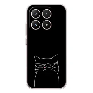 Чехол с рисунком кот на Xiaomi 17 (Равнодушный кот)