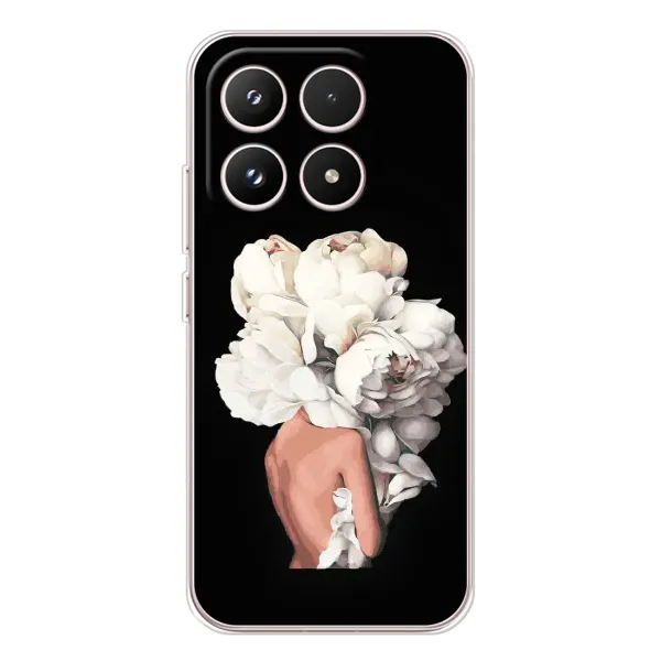 Чехол с принтом «Белые цветы» для Xiaomi 17 Чехол с принтом «Белые цветы» для Xiaomi 17