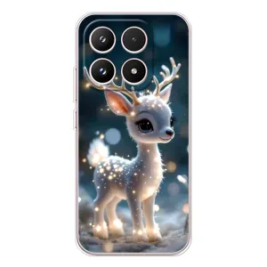 Яркий чехол для Xiaomi 17 с Зимними Оленятами (Блестящий олененок)