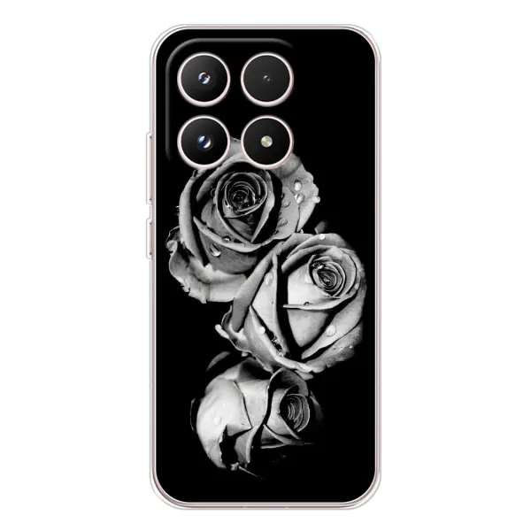 Чехол с принтом «Черная роза» для Xiaomi 17