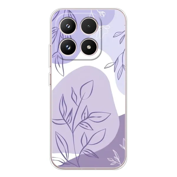 Чехол с принтом «Фиолетовые листья абстракция» для Xiaomi 17