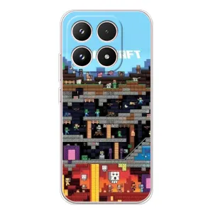 Чехол Майнкрафт на Xiaomi 17 (AlphaPrint) Minecraft (фон Minecraft)