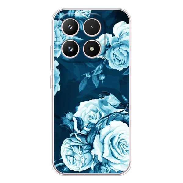 Чехол с принтом «Голубые Бутоны» для Xiaomi 17 Чехол с принтом «Голубые Бутоны» для Xiaomi 17