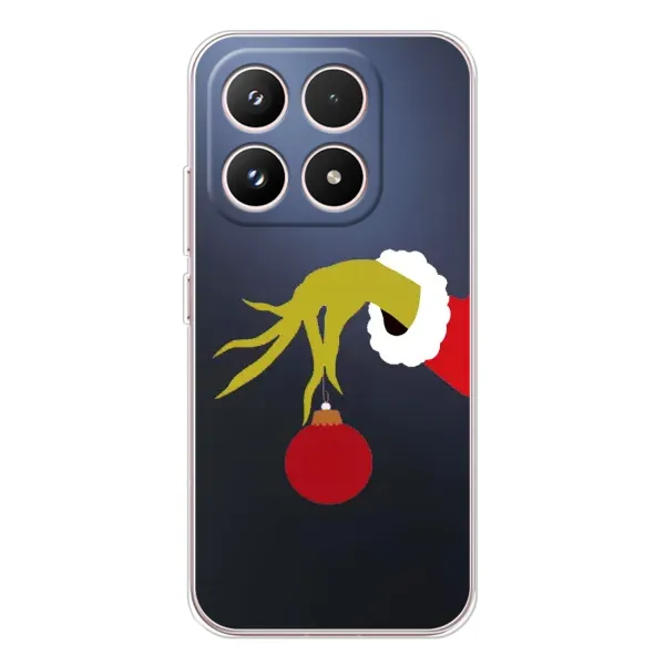 Чохол з принтом «Грінч з іграшкою» для Xiaomi 17 Чохол з принтом «Грінч з іграшкою» для Xiaomi 17