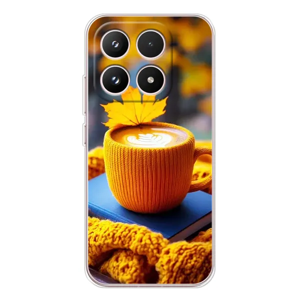 Чехол с принтом «Кофе на желтом пледе» для Xiaomi 17 Чехол с принтом «Кофе на желтом пледе» для Xiaomi 17
