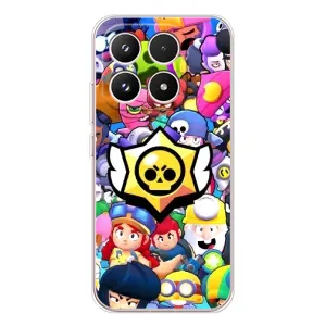 Чехол для Xiaomi 17 Бравл Старс (VPrint) (Лого Brawl Stars)