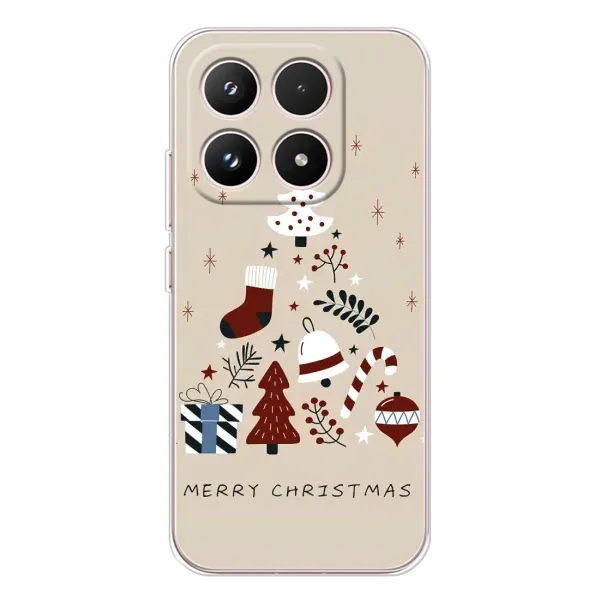 Чехол с принтом «Merry Christmas» для Xiaomi 17 Чехол с принтом «Merry Christmas» для Xiaomi 17