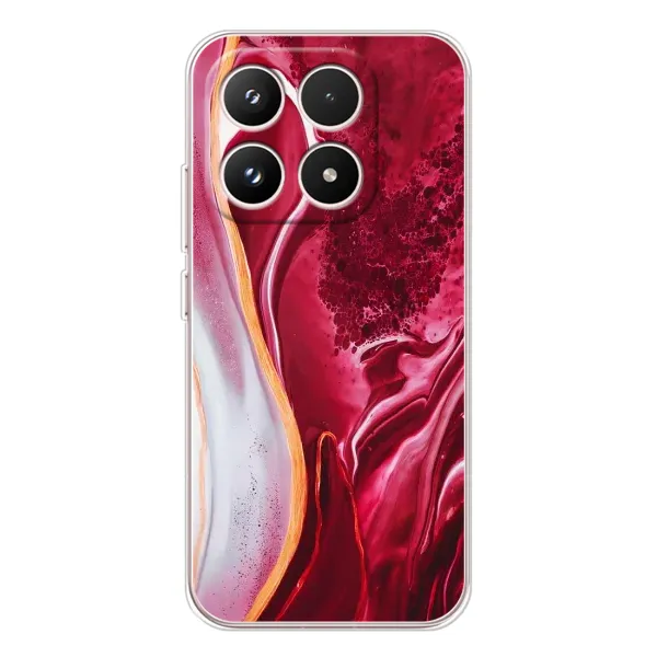 Чехол с принтом «Мрамор красный» для Xiaomi 17