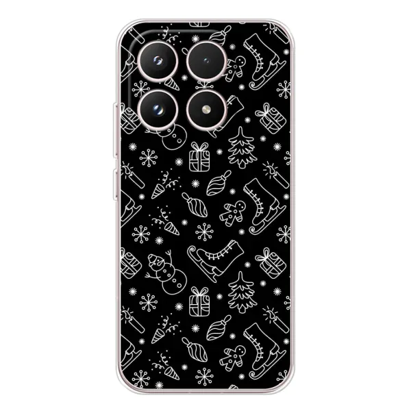 Чехол с принтом «Новогодний фон» для Xiaomi 17