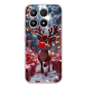 Яркий чехол для Xiaomi 17 с Зимними Оленятами (Олень среди подарков)
