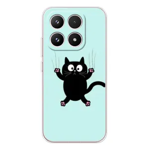 Чехол с принтом для Xiaomi 17 (AlphaPrint) Модные коты (Падающий кот)